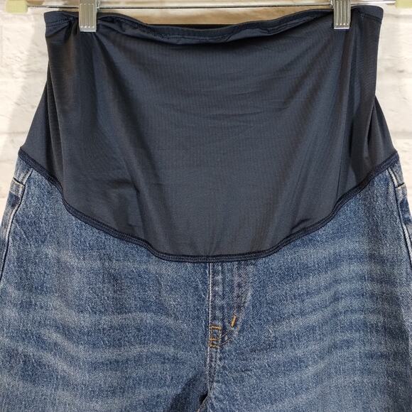 AA Madewell Maternity Over-the-Belly Perfect Vintage Jean in Decatur Wash NWT 28 - Picture 5 of 13